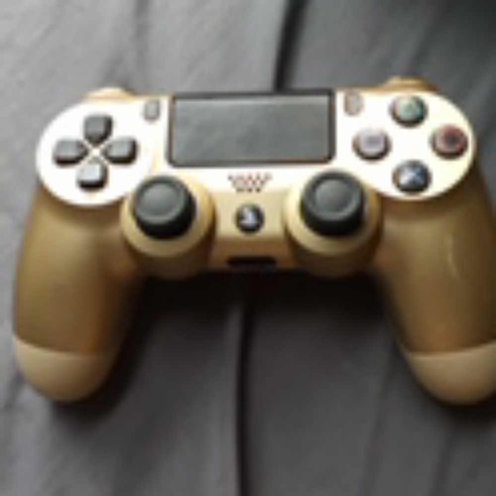Gold PS4 controller